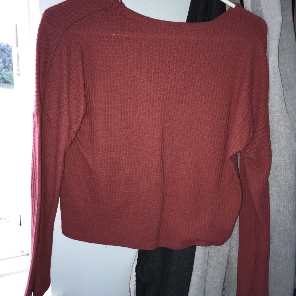 Long Sleeve maroon/burgundy shirt